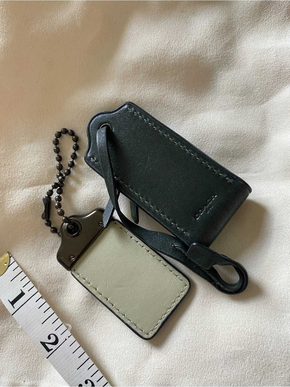 Coach 1941 Dark Ivy Hangtag & Clochette Glovetanned Leather Set Dark Green